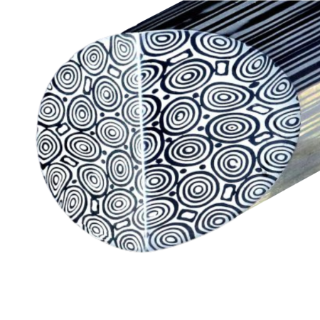 Damasteel Bluetongue 27mm Round Bar DS95X™ (SOLD PER CM)