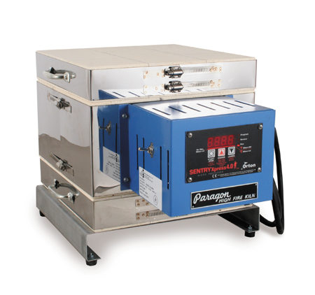 Paragon caldera 6 4 sided top loading square digital electric kiln