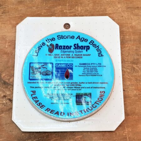 6" Razor Sharp 1/4" Shaper Wheel Plain
