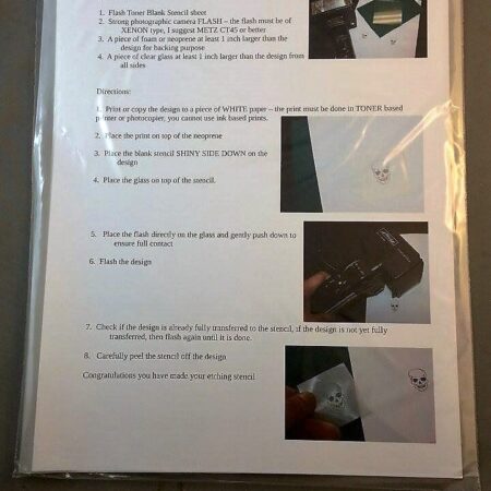 Gelandangan's Flash Toner Stencil Blanks