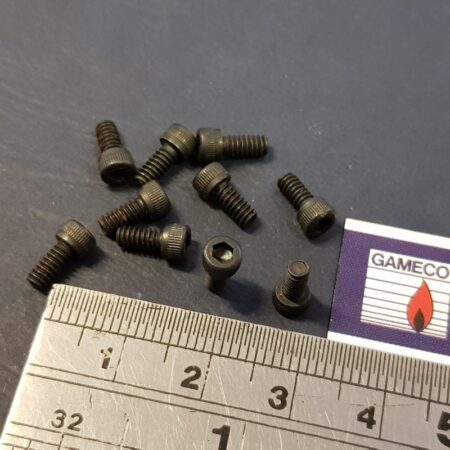 10x 4-40 socket head Hex black oxide 1/4" long