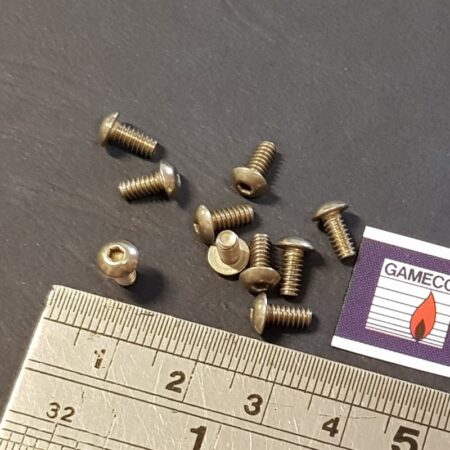 10x 4-40 button head Hex stainless 1/4" long