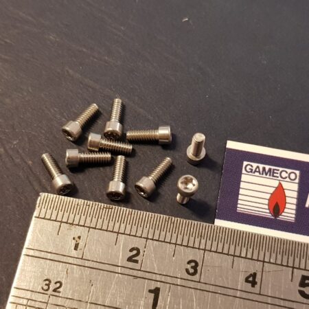 10x 2-56 socket head Hex stainless 1/4" long
