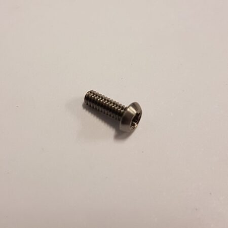 Titanium Screw, Button Head, 2-56, 1/4" long