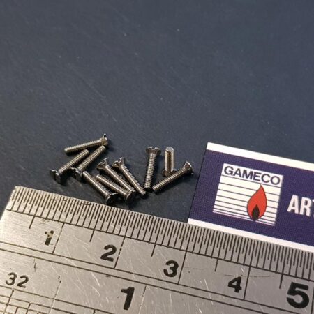 10x 0-80 flat head slotted screw 5/16" long