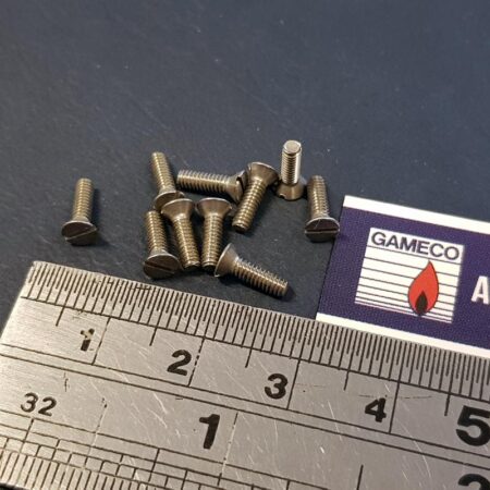 10x 2-56 flat head slotted screw 5/16" long