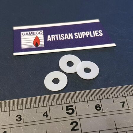 NZ Clearance Teflon washer 1/8" ID 3/8" OD