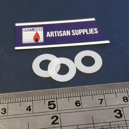 NZ Clearance Teflon washer 1/4" ID 1/2" OD - Image 1