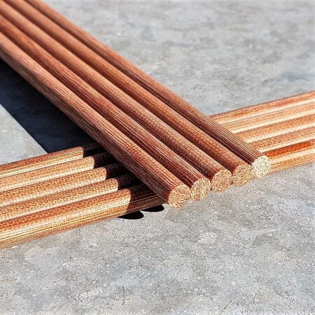 Canvas Micarta Pinstock 6.35mm (1/4”) x 300mm Natural Brown