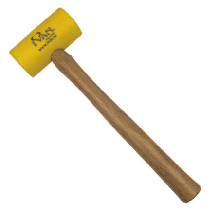 Artisan Essentials Yellow Poly Mallet 9oz. Used to set rivets, flatten thread, stamping and punching stitching holes.