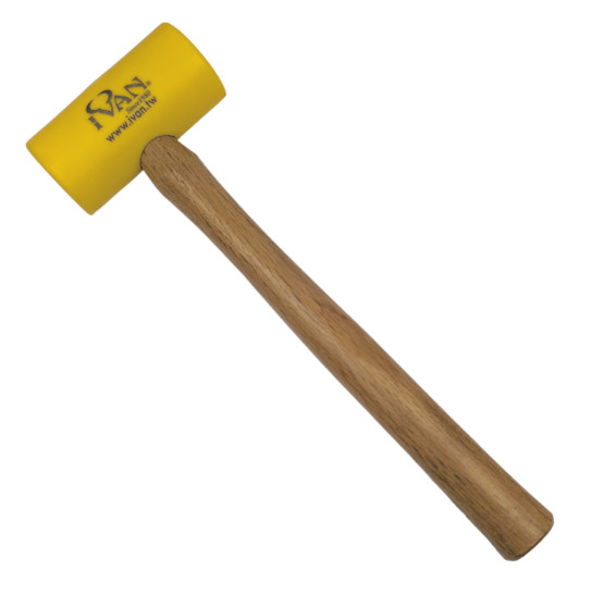 artisan-essentials-yellow-poly-mallet-9oz Artisan Essentials Yellow Poly Mallet 9oz. Used to set rivets, flatten thread, stamping and punching stitching holes.