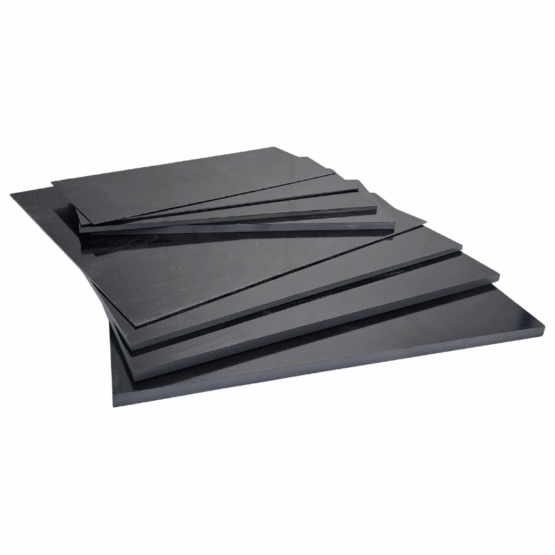 Black G10 Sheets and Liner Material, available in multiple thicknesses and sizes.