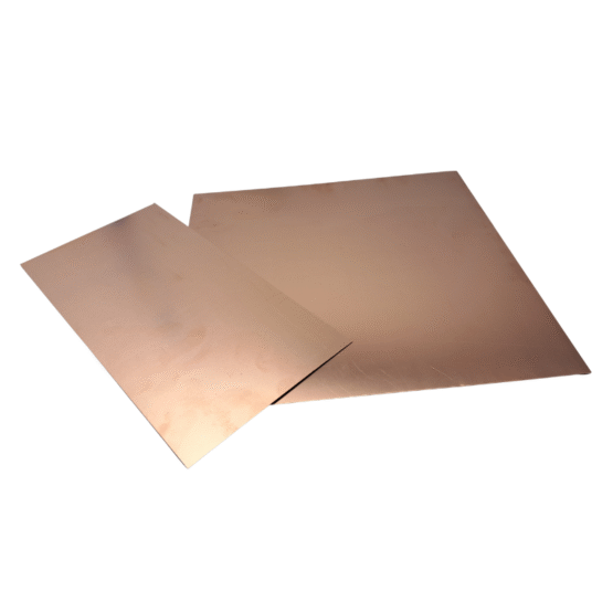 Copper in 300 x 300mm and 150 x 300mm Sheets. Available in 1mm and 0.55mm thicknesses.