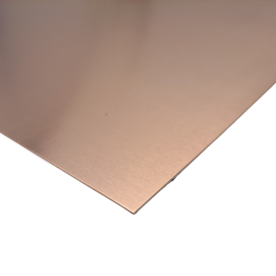 Copper in 300 x 300mm and 150 x 300mm Sheets. Available in 1mm and 0.55mm thicknesses.