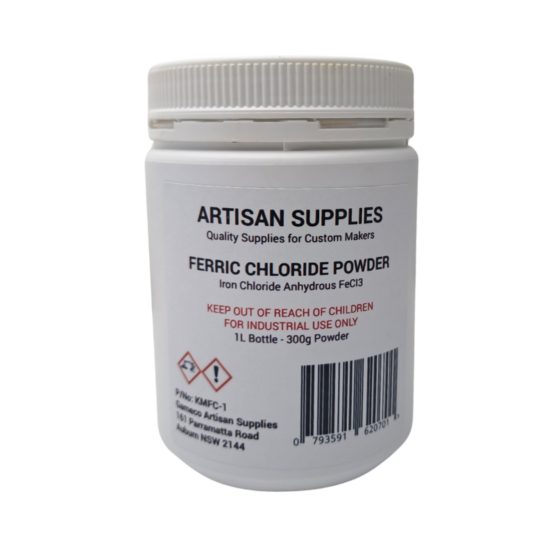 Ferric Chloride Powder is ideal for fast etching Damascus Steel and creating a smooth and consistent product.