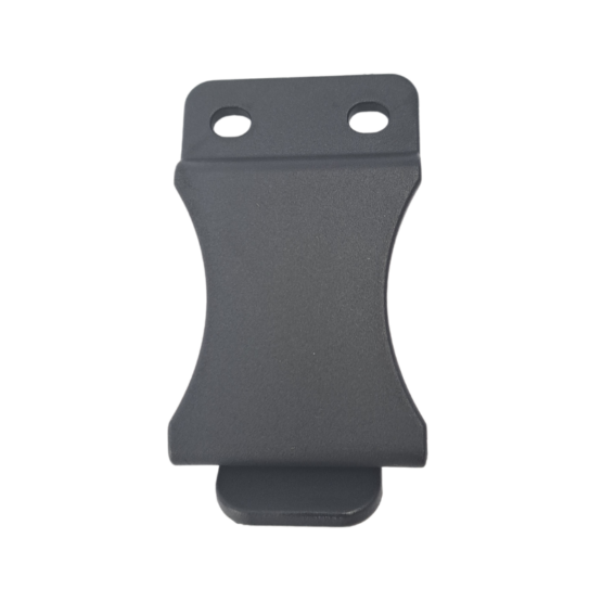 Fold Over Belt Clip 1 1/2". The most common and widely utilized holster attachment device on the market.