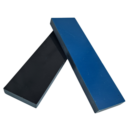 G10 Handle Scales 10 x 40 x 150mm Black and Blue Layered