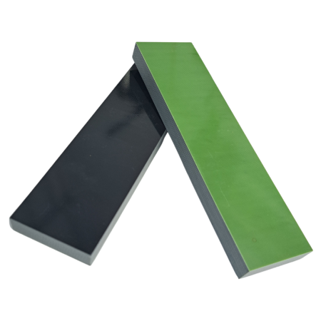 G10 Handle Scales 10 x 40 x 150mm Black/Lime Green Layers