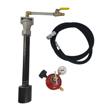 Gas Forge Large Burner with Heavy Duty Hose and Regulator 65mj/hr - LCC