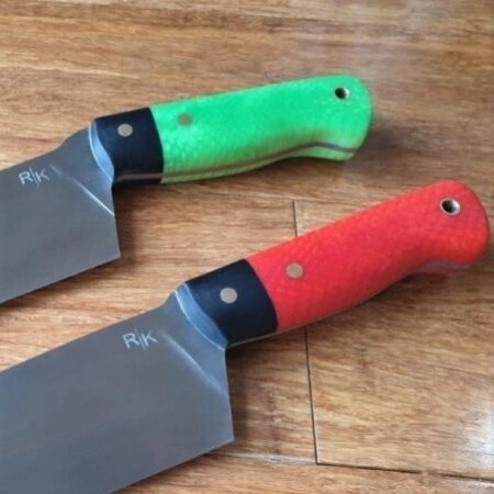 Knife handle made from a Juma Handle Block Magma Dragon 43 mm wide