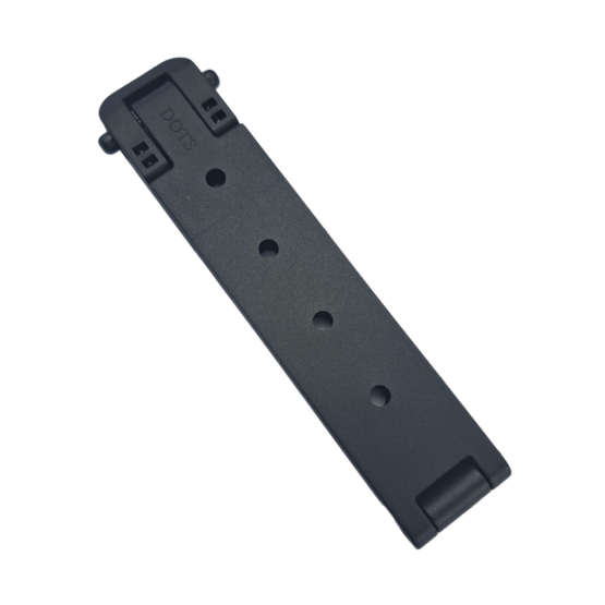 Kydex Molle-Lok 3". Designed to allow easy connection to both your custom kydex sheath or holster and to a belt or strap up to 3" in width.