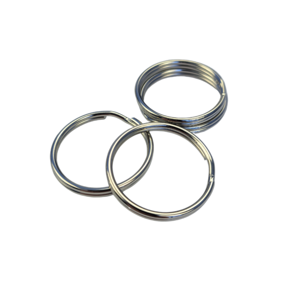 4 Pack of 32mm Round Split Key Rings