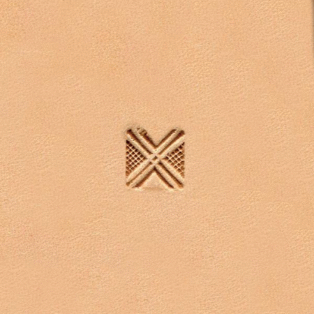 Square Cross Geometric Leather Stamp G536