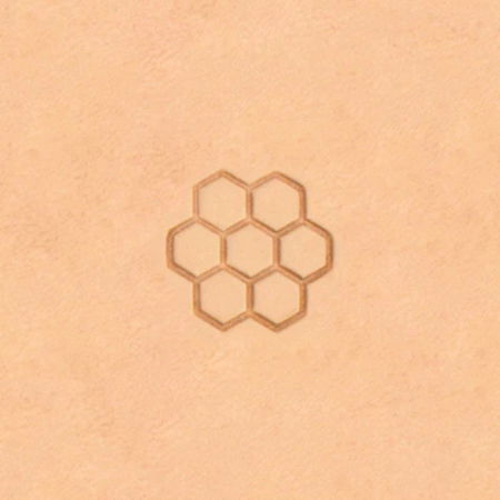 Honeycomb Geometric Leather Stamp K143