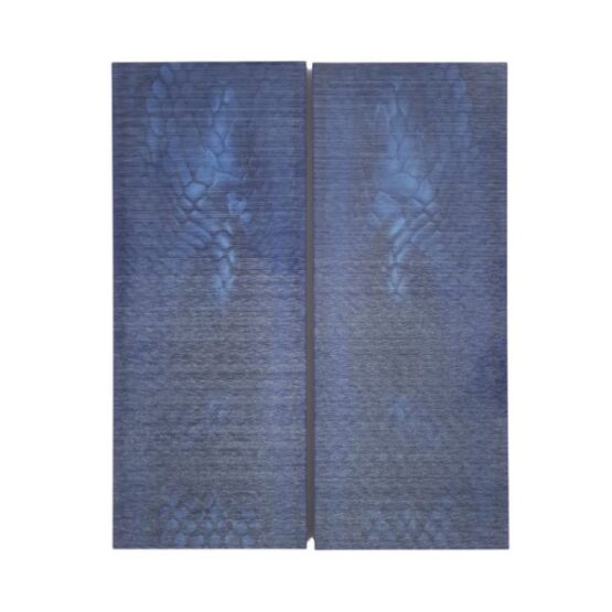 2 Juma Handle Scales Blue Snake 50 mm Wide 2 Juma handle scales with a blue snake pattern and width of 50 mm