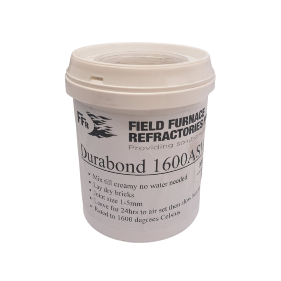 Kiln/Forge/Refractory Mortar-2kg 2kg bucket of refractory mortar ideal for brick forge assembly and forge or kiln repairs.