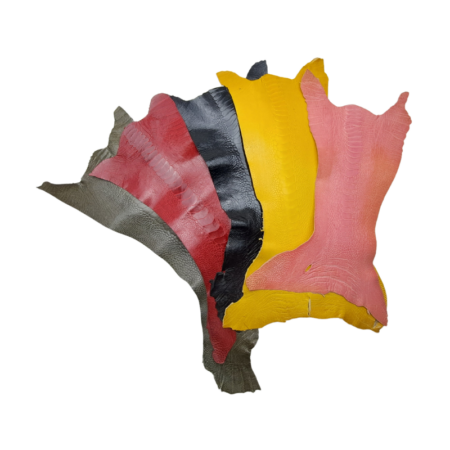 Ostrich Leg Skins are durable and have a minimal stretch. Perfect for wallets, key fobs, inlays, and other smaller projects/ accessories.