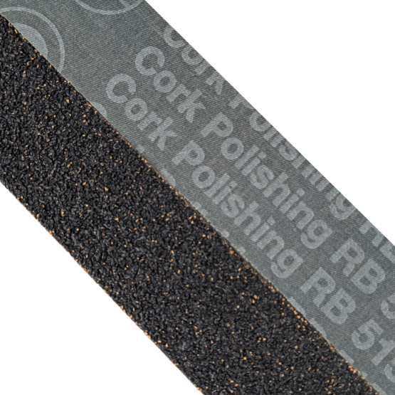 hermes-cork-polishing-belts-48-inch Hermes Cork Finishing and Polishing Belts 2 x 48" (50 x 1220mm) w/ a flexible abrasive surface ideal for blending scratches & contours. These belts produce a very consistent belt finish.