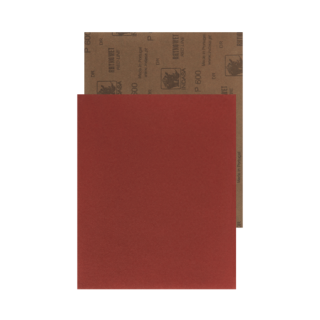 one sheet of Rhynowet Red Line Wet and Dry Sandpaper