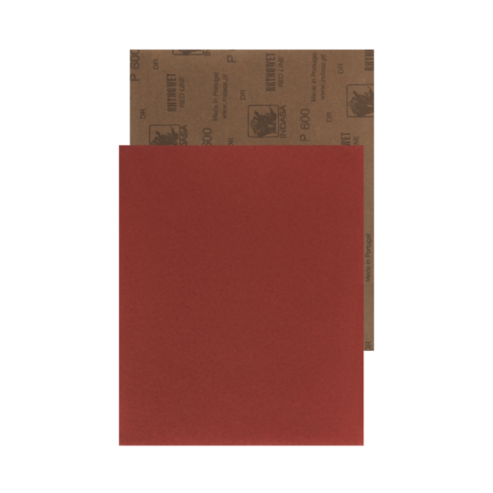 one sheet of Rhynowet Red Line Wet and Dry Sandpaper