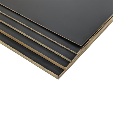 Close up photo of 5 sheets of Espresso micarta in assorted thicknesses