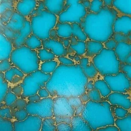 TruStone Turquoise with Gold Web 3/8" x 1.5" x 6"