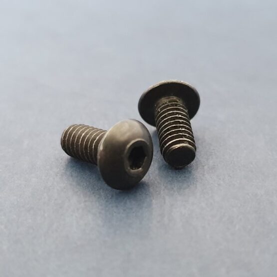 Button Head Socket Cap Screw 8-32 3/8" Black Double