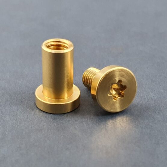 Gulso Bolts 3/8" Head, Machined Brass Brother & Sister Sides