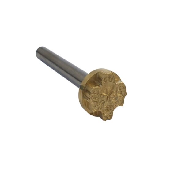 Leather Stamp Skull Tile #1