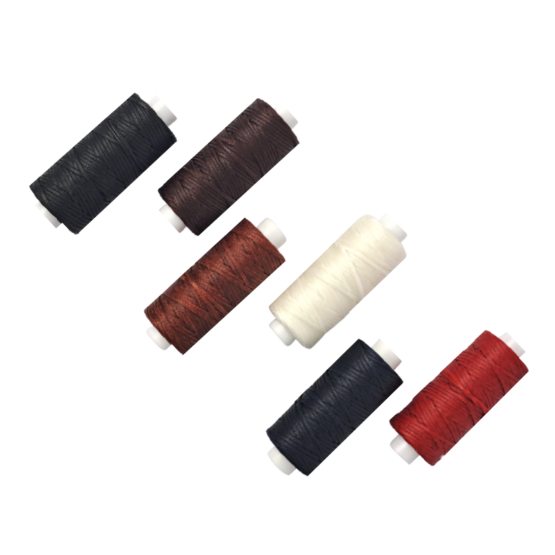 1mm Waxed Braided Cords 25yards. Available in 5 Colours 1mm Waxed Braided Cords 25yards. Shown in Black, Brown, Rust, White, Navy Blue, and Red.