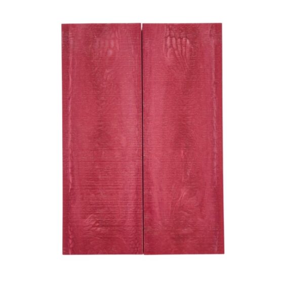 Pair of Juma handle scales with a pink dragon pattern and width of 43 mm