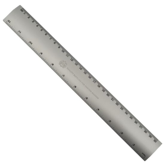 30 cm metal ruler featuring the Artisan Supplies logo