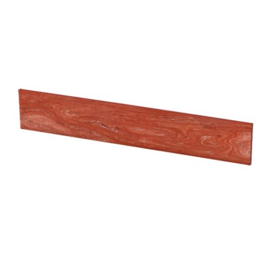 Gem orange coloured Juma slab with a width of 50 mm side angle