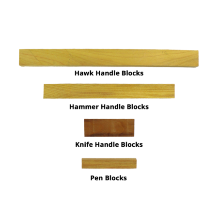 Osage Orange Handles Labelled