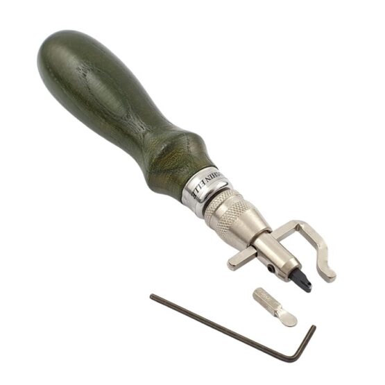 Pro stitching groover set with allen key and interchangeable head