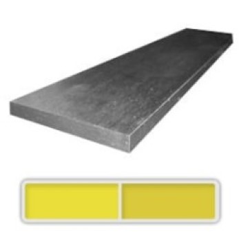 One bar of hot rolled CPM 154 stainless steel measuring 3.5 x 50 x 914 mm.