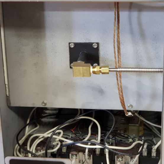 Kiln-Gasmeter Inlet Connected