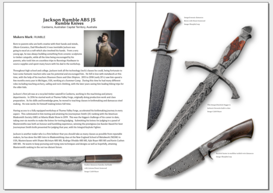Australian and New Zealand Knifemaking 2023 Magazine