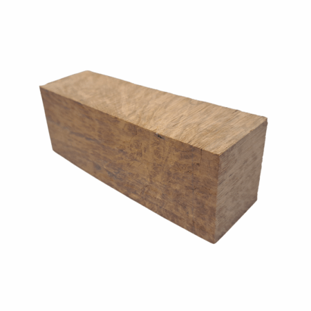 Corrugata Burl Handle Block *ED04-A. Measures approximately 40 x 50 x 140 mm.