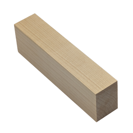 Side view of Canadian Rock Maple Handle Block measuring 30 x 45 x 150mm.